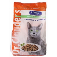 Cухой корм для кошек с печенью и индейкой, уп. 400 гр.
